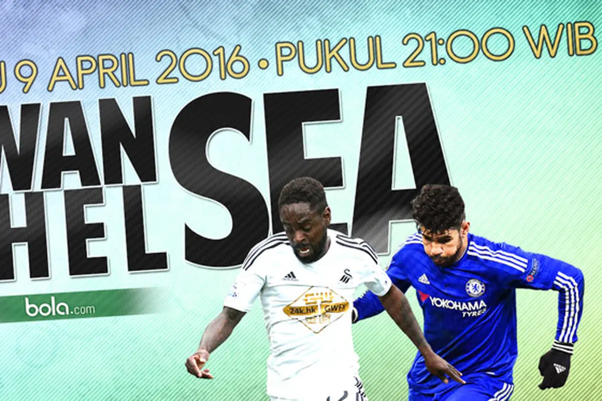 Swansea City vs Chelsea (Bola.com/Samsul Hadi)