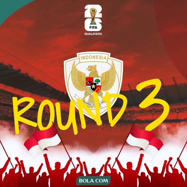 Ilustrasi - Logo Timnas Indonesia Round 3 Kualifikasi Piala Dunia 2026