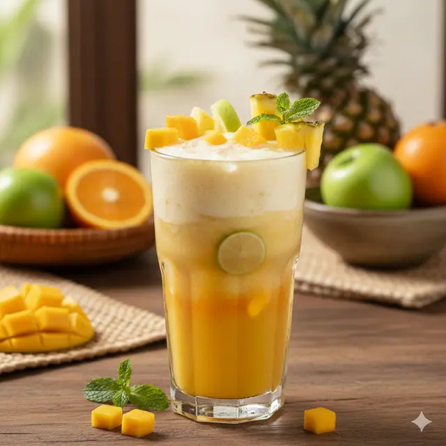Cara membuat jus (Foto: Gemini AI)