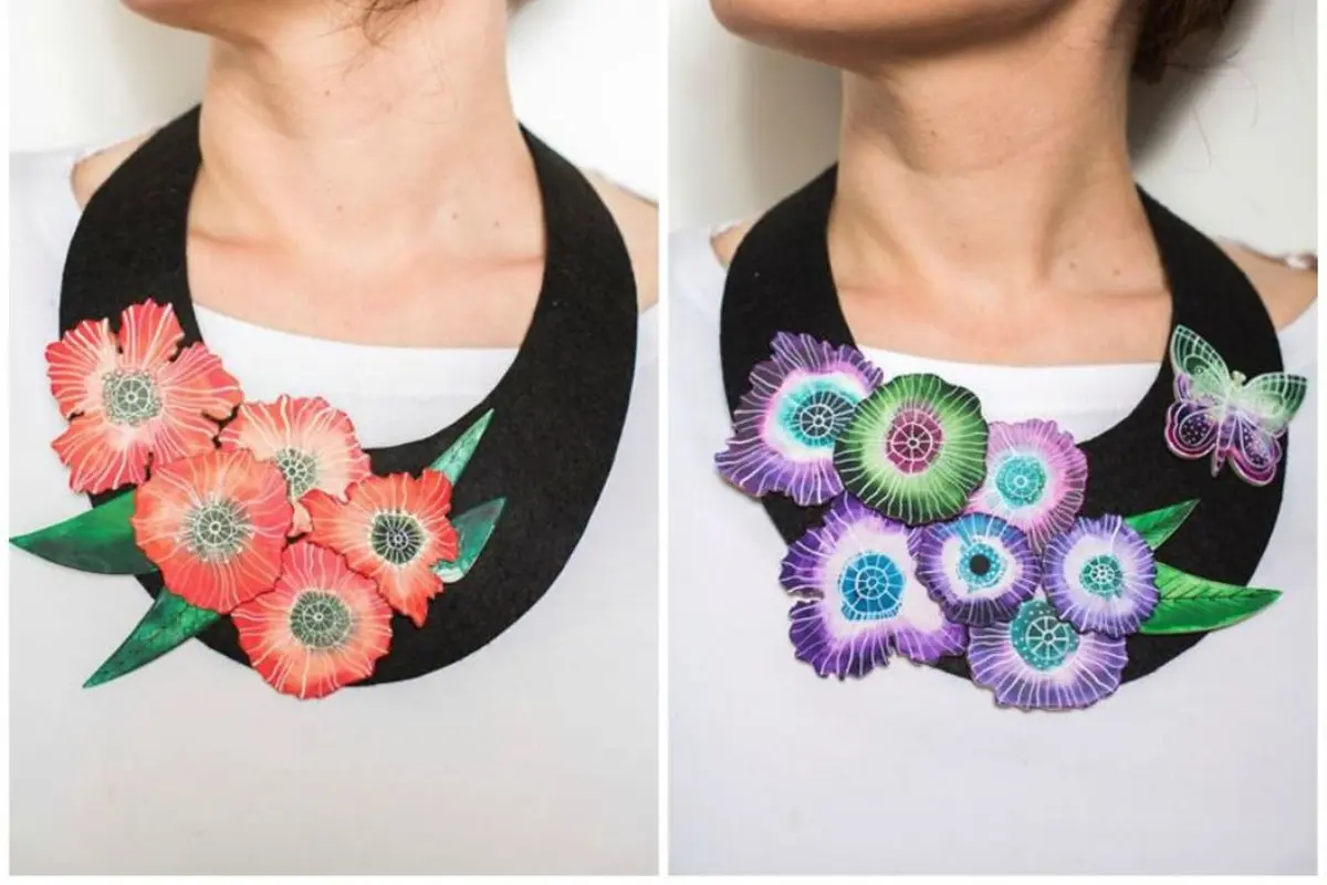 Potret Kalung Kayu dengan Motif Flora Fauna yang Super Indah