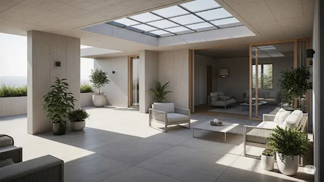 Dak Teras dengan Skylight