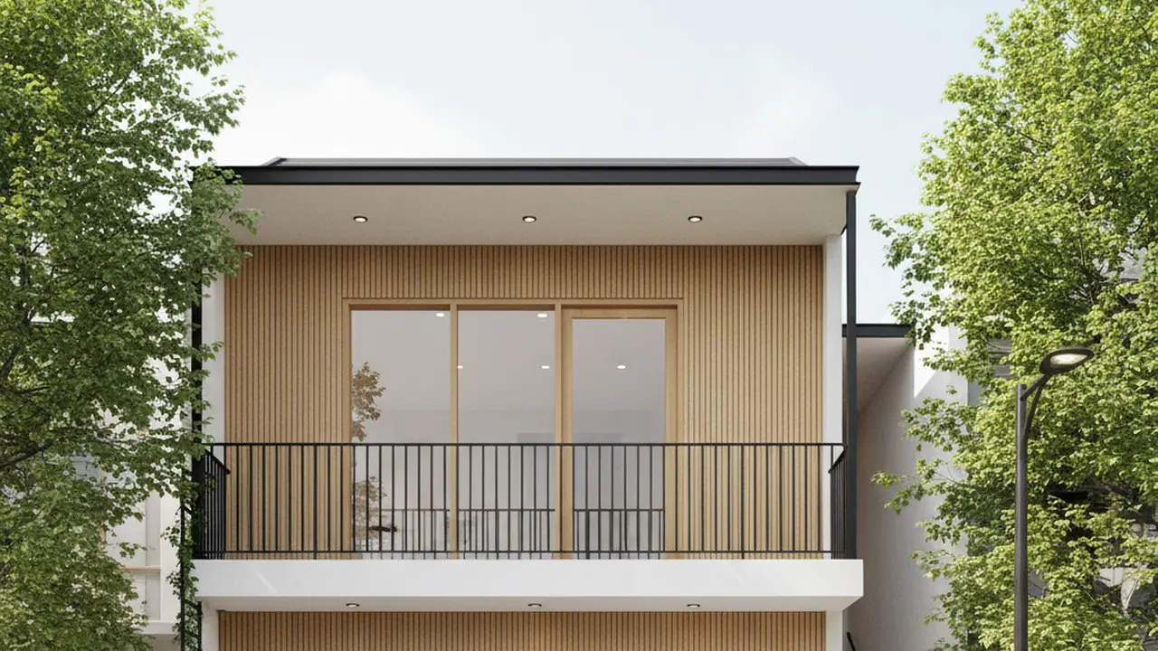 Desain Rumah Minimalis Depan Toko Gaya Japandi 2025