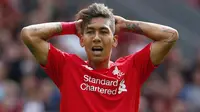 Roberto Firmino belum mampu mencetak gol untuk Liverpool di Liga Premier Inggris musim 2015-16. (Liputan6.com/Reuters / Eddie Keogh Livepic)
