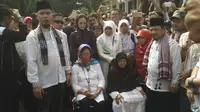 Ahmad Dhani mendaftar ke KPU Bekasi  (Liputan6.com/ Fernando Purba)