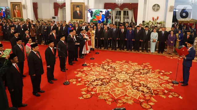 Pelantikan Menteri Kabinet Indonesia Maju