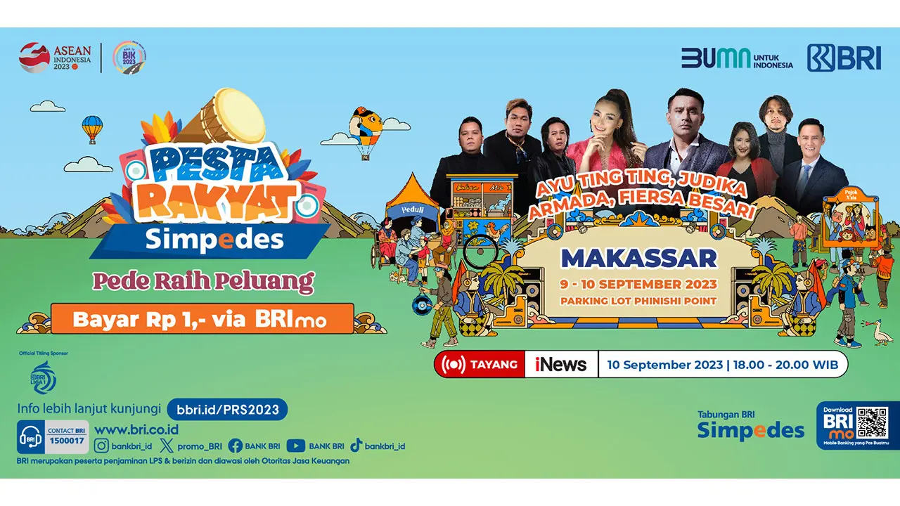 Jadilah Saksi Penampilan Spesial Ayu Ting Ting - Judika dalam Pesta Rakyat Simpedes BRI 2023 di Makassar