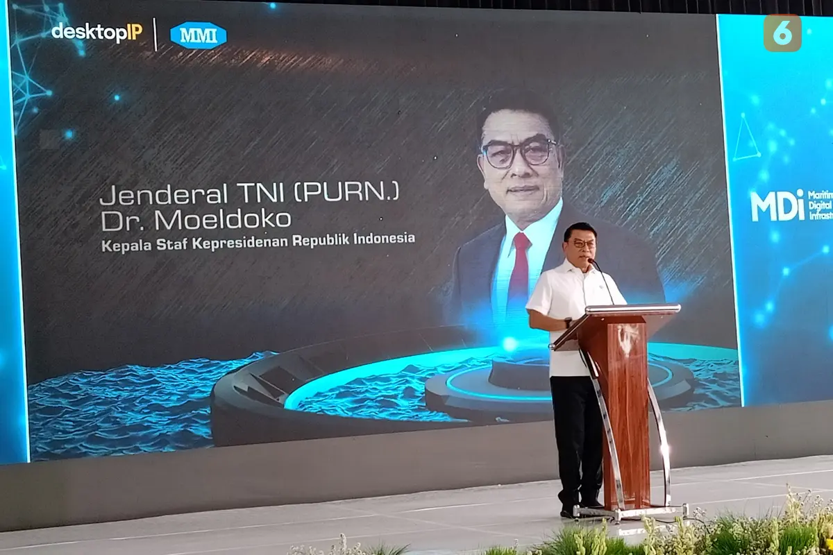 Kepala Staf Presiden, Moeldoko, di Kabupaten Serang, Banten. (Senin, 30/09/2024). (Yandhi Deslatama/Liputan6.com).