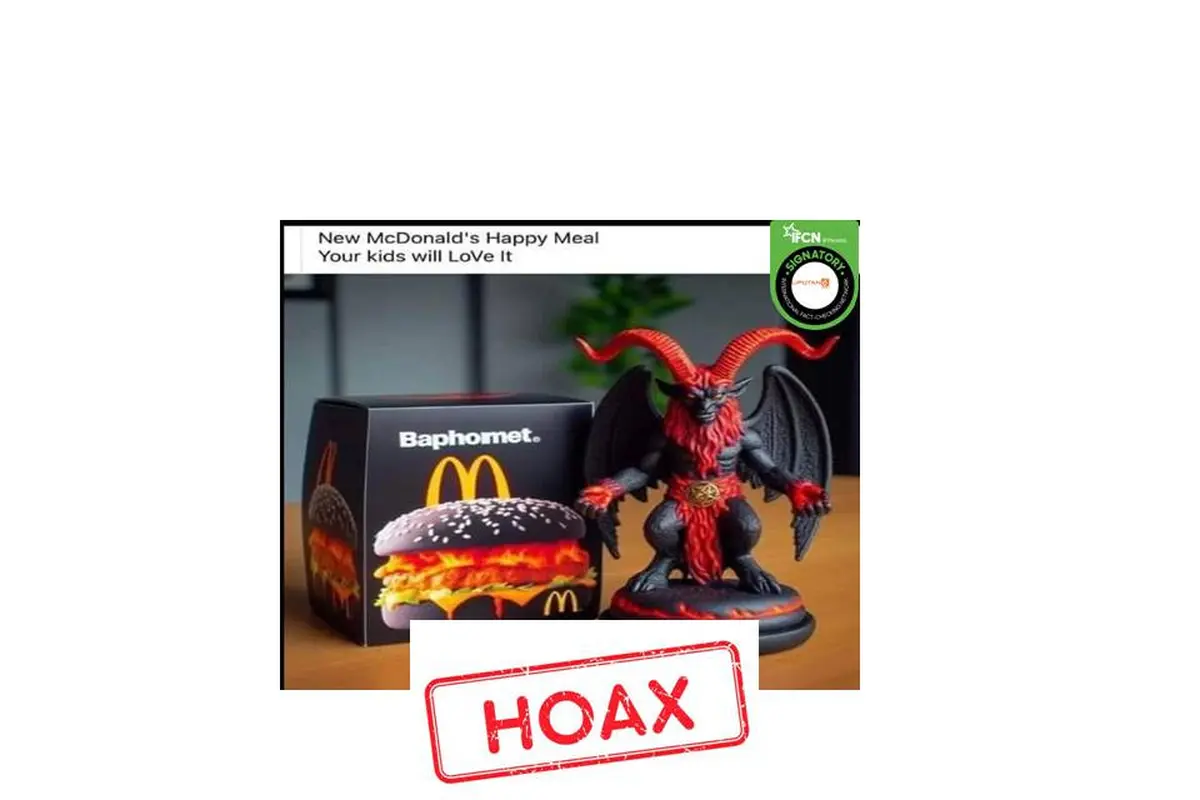 Cek Fakta McDonalds bakal keluarkan menu berhadiah mainan iblis