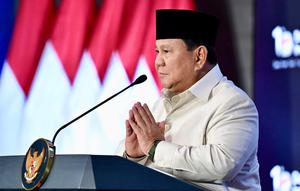 Presiden Prabowo Subianto saat menghadiri Tasyakuran 1 Tahun Danantara di Wisma Danantara Jakarta, Rabu (11/3/2026). (Foto: Biro Pers Sekretariat Presiden).