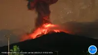 Erupsi Gunung Lewotobi Laki-laki, NTT, 27 April 2025. (Dok. PVMBG, Badan Geologi).
