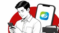 Infografis Pencairan JMO Lewat HP. (Liputan6.com/ Djoko Poerwanto)