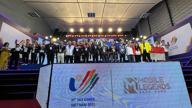 <p>Timnas Mobile Legends Indonesia Raih Perak di SEA Games 2021. (Doc: PBESI)</p>