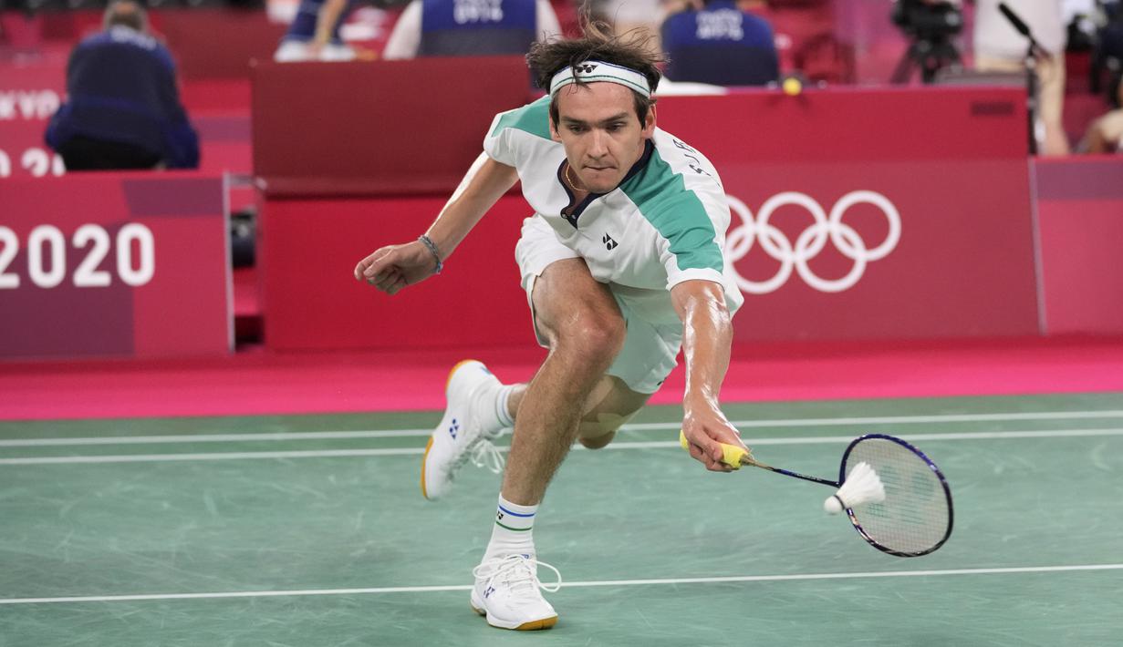 FOTO: Anthony Ginting Lolos ke 16 Besar Olimpiade Tokyo ...