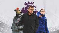 Premier League - Jurgen Klopp, Ralf Rangnick, Thomas Tuchel (Bola.com/Adreanus Titus)