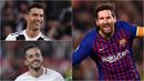Umur tak menghalangi Cristiano Ronaldo dan Lionel Messi menjadi kandidat pemain terbaik eropa musim 2018/19. Menurut Media AS berikut daftar calon pemain terbaik eropa musim 2018/2019. Data hingga Selasa (23/4). (Kolase Foto AFP)