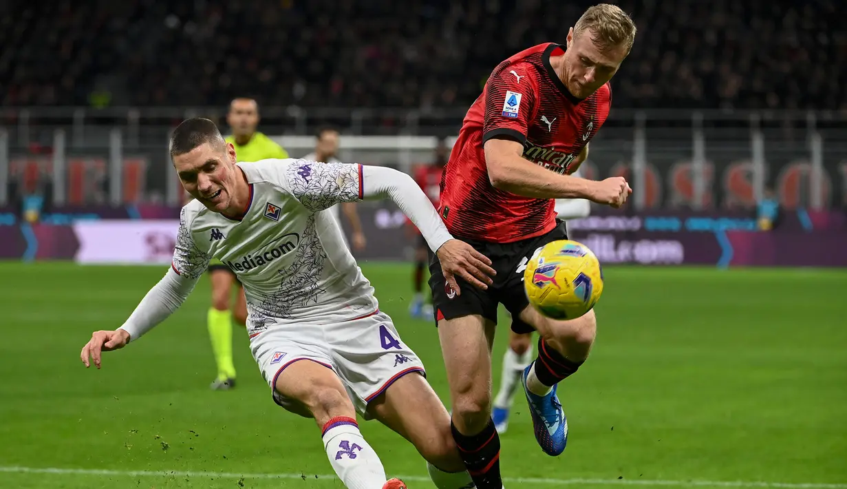 Fiorentina tetap dengan 20 poin (M6 S2 K5) dan sementara menempati posisi enam. (Isabella BONOTTO / AFP)