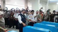 Gubernur DKI Jakarta Anies Baswedan meresmikan Terminal Penumpang Pelabuhan Muara Angke, Jakarta Utara pada Senin (3/10/2022). (Merdeka.com/ Lydia Fransisca)