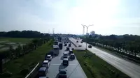 Ada Kecelakaan di KM 157  Tol Cipali, Jalur Tersendat