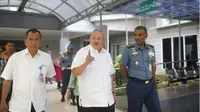 Gubernur Sumatera Selatan Alex Noerdin Jenguk Korban Runtuhnya Balkon BEI. (Liputan6.com/Biro Humas Sumsel)