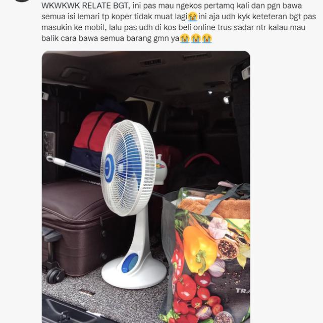 6 Potret Penampakan Barang Cewek Ketika Ngekos Ini Bak Pindah Rumah