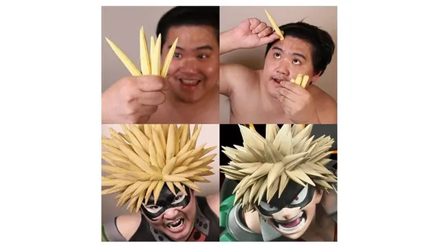 6 Cosplay Low Budget dengan Gaya Rambut Paling Nyeleneh Ini Kocak