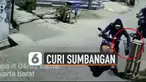 Terekam kamera cctv aksi pria hendak curi sumbangan masjid di pinggir jalan. Namun berhasil digagalkan oleh warga sekitar.
