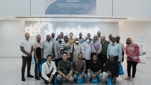 Kunjungan delegasi bisnis Republik Sudan ke pabrik kedua PT Oneject Indonesia (Oneject) selaku sister company PT Itama Ranoraya Tbk (IRRA)