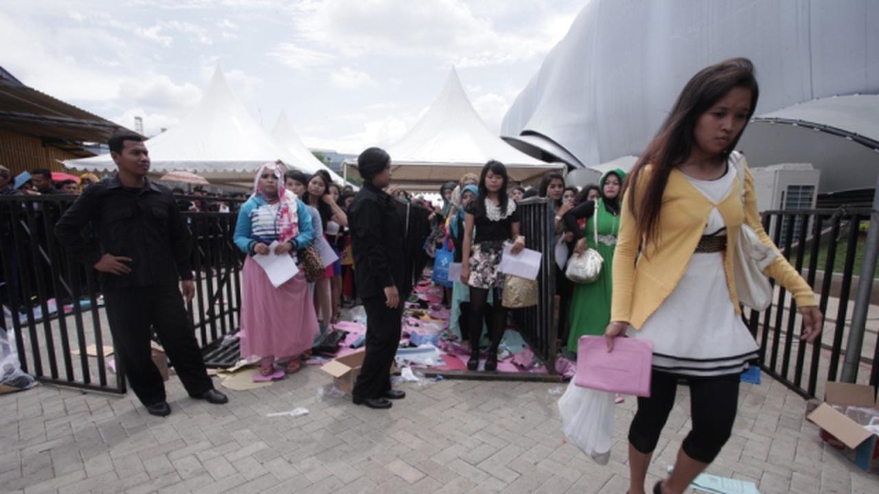 Suasana audisi D'Academy season 2 Jakarta