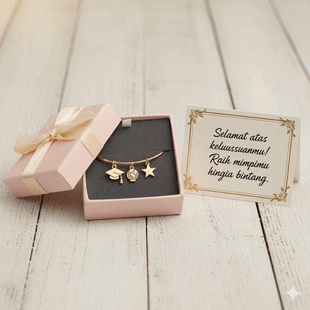 Gelang Emas untuk Hadiah Kelulusan yang Elegan. Gemini