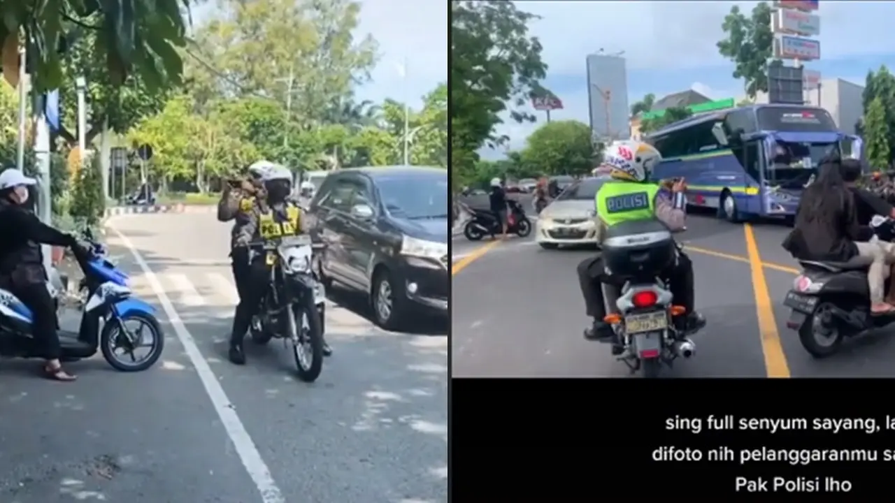 Polisi foto pelanggar lalu lintas (Istimewa)