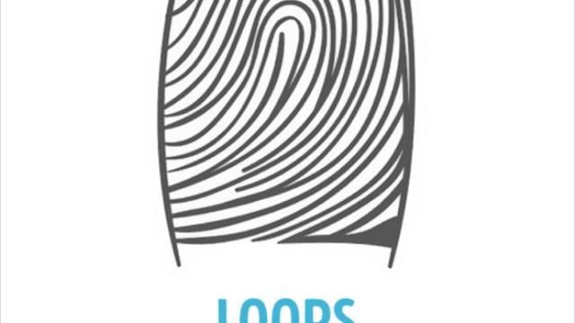 Pola sidik jari Loops (brightside)