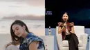 Raline Shah jadikan wastra sebagai busana sehari-hari. Dalam beberapa foto, Raline Shah pakai wastra dalam bentuk rompi sebagai outfit liburan maupun belanja kain. Seperti apa potretnya? [@ralineshah]