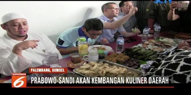 Pengembangan Kuliner Daerah Jadi Salah Satu Program Prabowo-Sandi