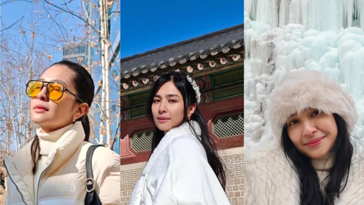 OOTD Serba Putih Mikha Tambayong Liburan di Korea, Dari Winter Edgy hingga Hanbok Bak Princess