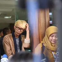 Aming jalani sidang perdana perceraian dengan Evelyn. (Nurwahyunan/Bintang.com)