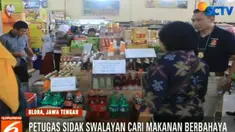 Tidak hanya makanan, petugas juga mengecek gudang penyimpanan.