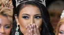 Ashley Burnham, kontestan dari Kanada dinobatkan sebagai pemenang ajang Mrs Universe 2015 di Minsk, Belarus, Sabtu (29/8/2015). (REUTERS/Vasily Fedosenko)
