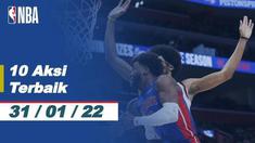 Berita Video 10 aksi keren di NBA hari ini, Senin (31/1/22). Salah satunya slam dunk Cameron Johnson.