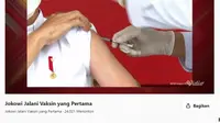 Presiden Jokowi disuntik Vaksin Covid-19. Liputan6.com