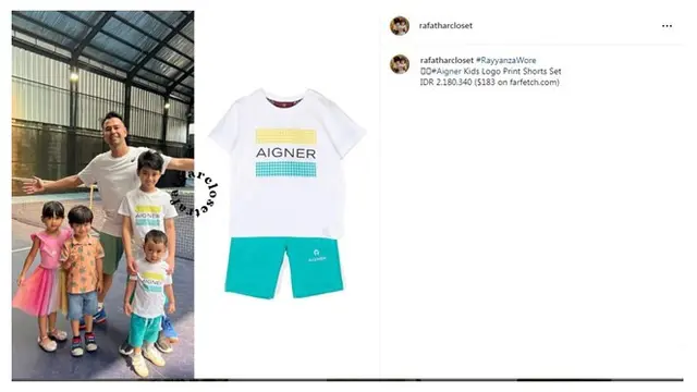 Terlihat Sederhana, 10 Koleksi Baju Rayyanza Ini Ditaksir Capai Jutaan Rupiah