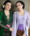Tata Cahyani dan Gayanti Hutami tampil mangling dalam balutan kebaya dan makeup bernuansa Jawa. (Foto: Instagram/ @louisedaniellaa)
