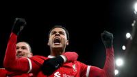 Di babak kedua, Liverpool baru comeback lewat gol-gol dari Curtis Jones (68') dan Cody Gakpo (71'). (Paul ELLIS / AFP)