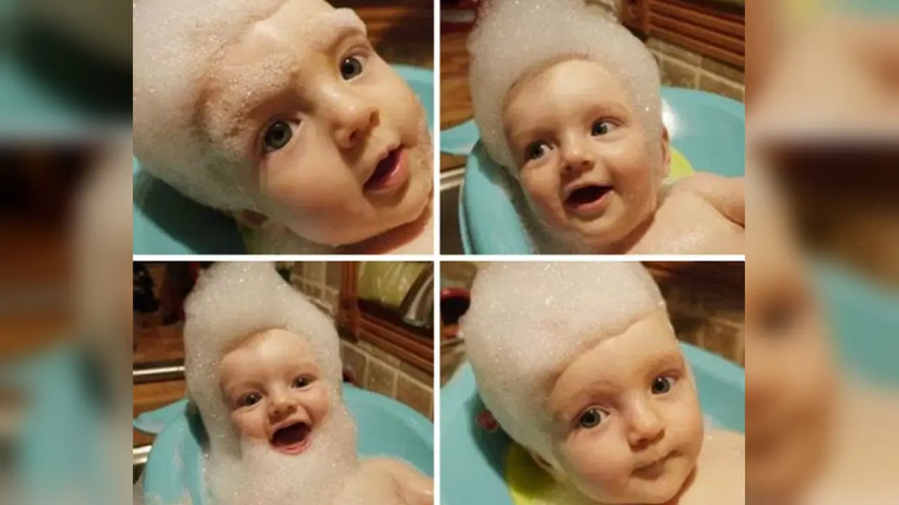Iseng, Ayah Dandani Bayi Mirip Harley Davidson hingga Santa Claus