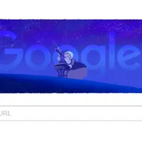 Doodle yang dipersembahkan Google untuk Caroline Herschel. (Google)