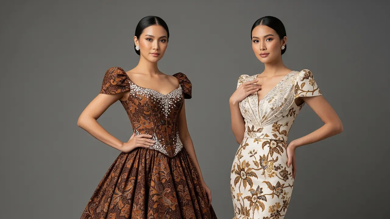 9 Model Gaun Batik Pesta Mewah untuk Acara Spesial: Cocok untuk Semua Usia