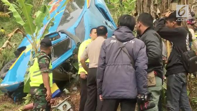 Video Kecelakaan Maut Bus Di Sukabumi 20 Orang Tewas Regional