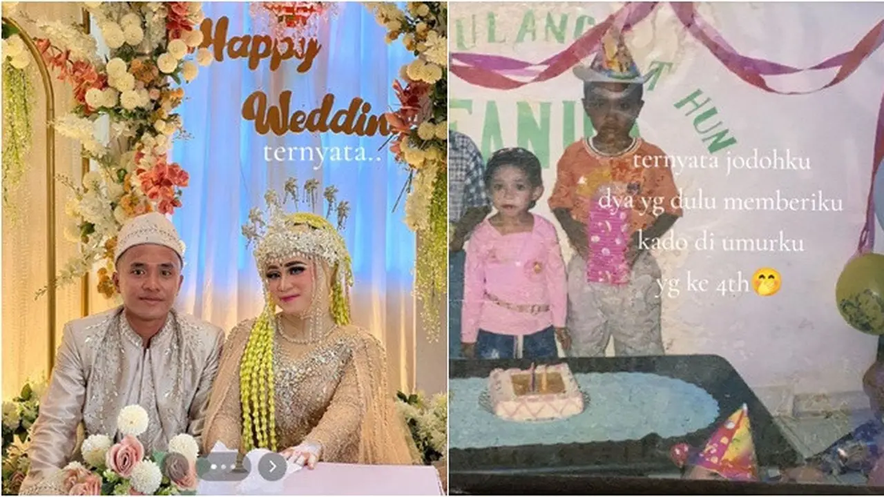 Jodoh Sejak Kecil, Wanita Ini Dinikahi Pria yang Berinya Kado saat Ultah ke-4