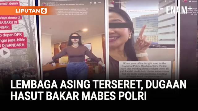 Seorang pegawai kontrak lembaga internasional ditangkap Direktorat Siber Bareskrim Polri. Ia diduga menghasut massa untuk membakar Gedung Mabes Polri lewat unggahan di media sosial saat aksi unjuk rasa ricuh beberapa waktu lalu.