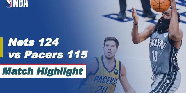 VIDEO: James Harden Cetak Triple-Double, Brooklyn Nets Kalahkan Indiana Pacers 124-115 di NBA