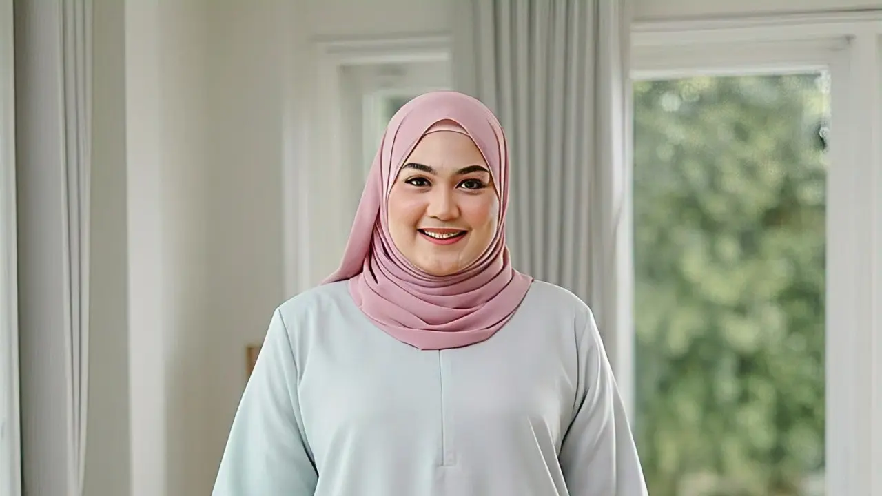 Tunik Oversize dengan Detail Ruffle